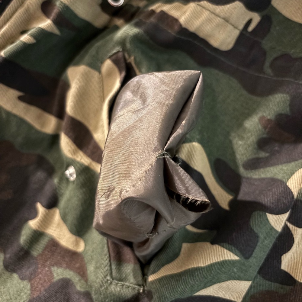Camouflage Hooded Parka with Fur Trim - Picture 5 of 5
